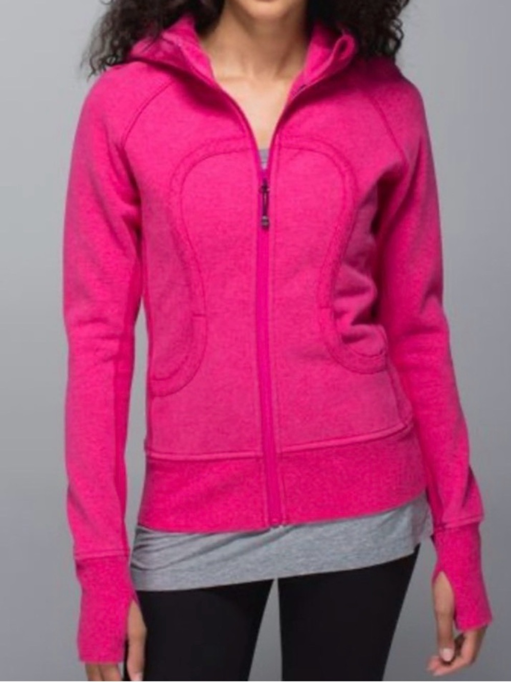 RARE Lululemon BOOM JUICE Full-Zip Flocked Hoodie M size 8